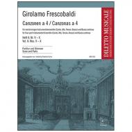 Frescobaldi, G.: Canzonen a 4 Heft 2 (Nr. V - X) 