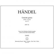 Händel, G. F.: Concerto grosso Op. 6/3 HWV 327 e-Moll – Stimmen 