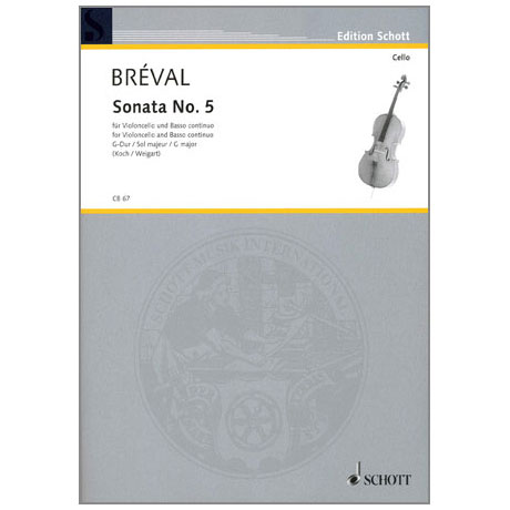 Bréval, J. B.: Violoncellosonate Nr. 5 G-Dur 