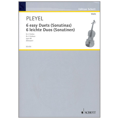 Pleyel, I. J.: 6 leichte Duos - Sonatinen Op. 48 