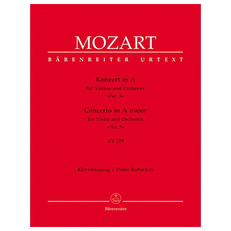 Mozart, W. A.: Violinkonzert Nr. 5 KV 219 A-Dur 