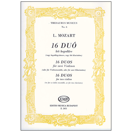 Mozart, L.: 16 Violinduos 