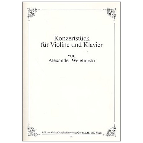 Welehorski, A.: Konzertstück 