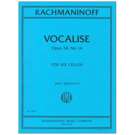 Rachmaninov, S.: Vocalise (for 6 cellos) 