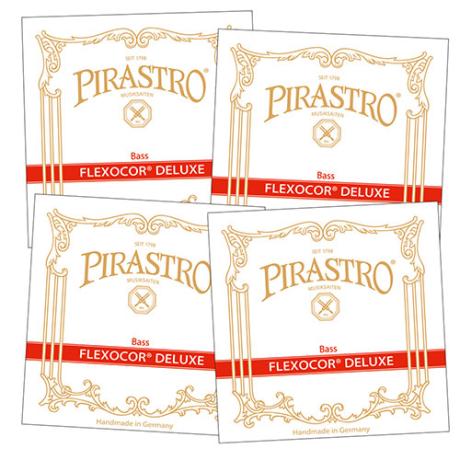 FLEXOCOR DELUXE Basssaiten SATZ von Pirastro mittel