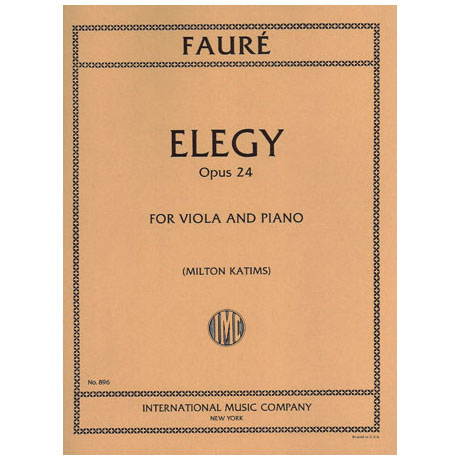 Faure, G.: Elegie Op. 24 