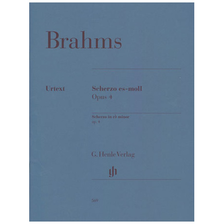 Brahms, J.: Scherzo es-Moll Op. 4 
