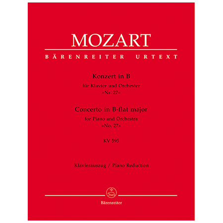 Mozart, W. A.: Klavierkonzert Nr. 27 KV 595 B-Dur 