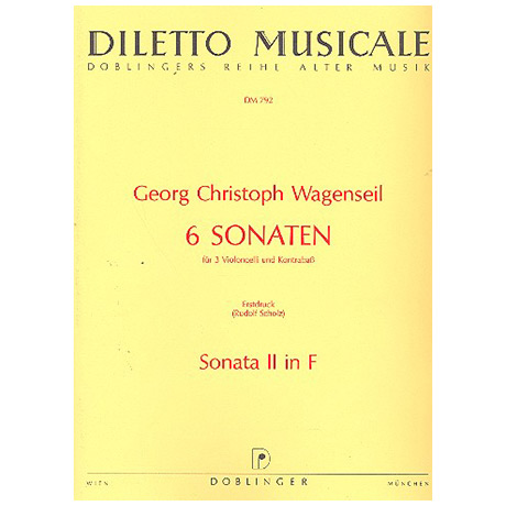 Wagenseil, G. C.: 6 Sonaten Band 2 Nr. 2 F-Dur 