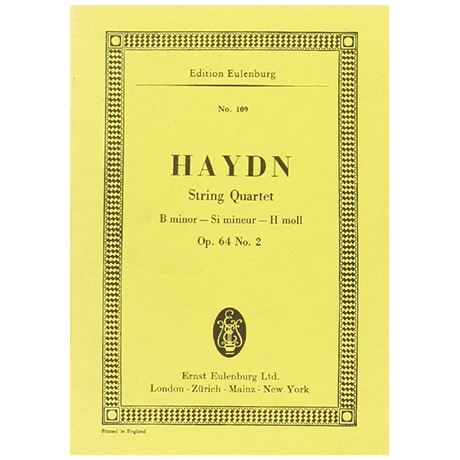 Haydn, J.: Streichquartett Op. 64/2 Hob. III:68 h-Moll 