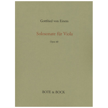 Einem, G. v.: Violasonate Op. 60 