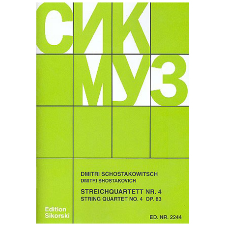 Schostakowitsch, D.: Streichquartett Nr. 4, op. 83 