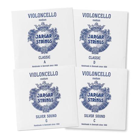 SILVER SOUND Cellosaiten SATZ von Jargar 4/4 | mittel