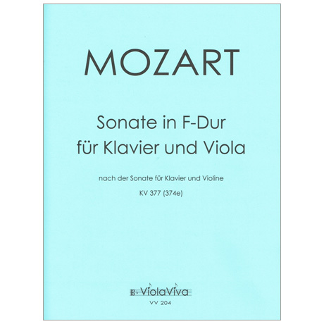 Mozart, W. A.: Violasonate F-Dur nach KV 377 