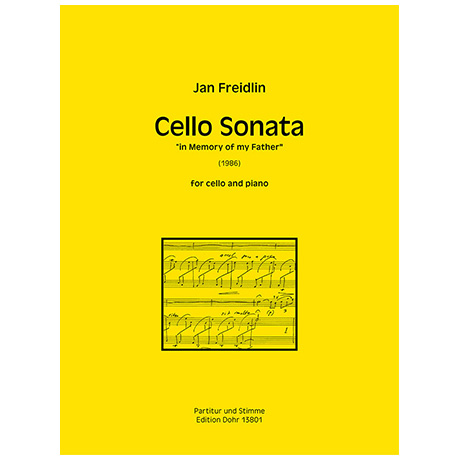 Freidlin, J.: Violoncellosonate »in Memory of my Father« (1986) 