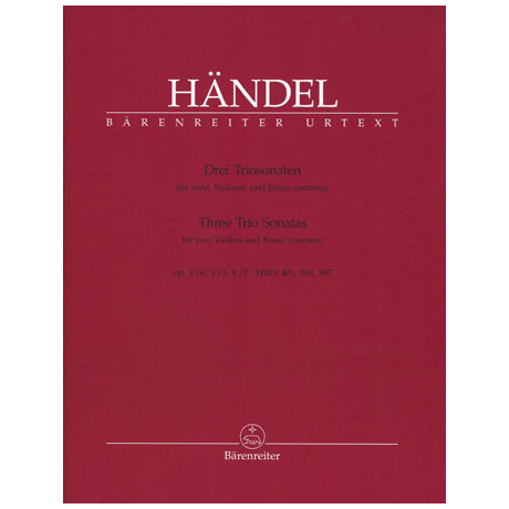 Händel, G. F.: 3 Triosonaten aus Op. 5 