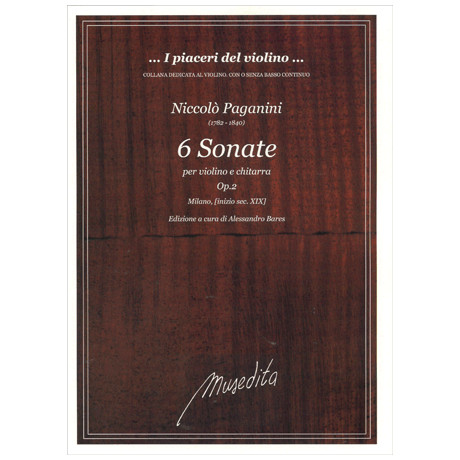 Paganini, N.: 6 Sonate per violino e chitarra Op. 2 