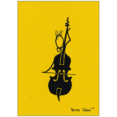 Postkarte Musiker color 
