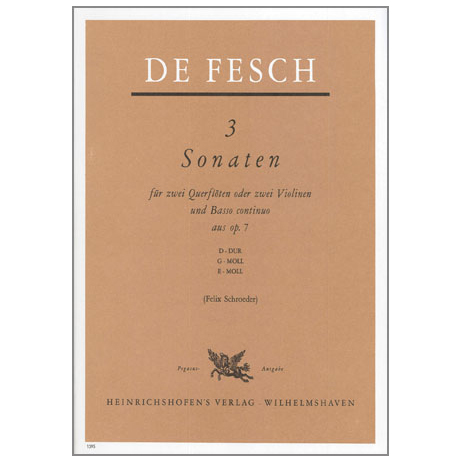 Fesch, W. d.: 3 Sonaten Op. 7 