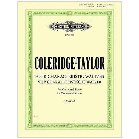 Coleridge-Taylor, S.: Four Characteristic Waltzes Op. 22 