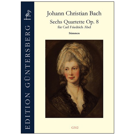 Bach, J. Chr.: 6 Quartette Op. 8  – Stimmen 