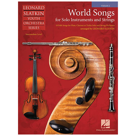 Slatkin, L.: World Songs for Solo Instruments and Strings – Einzelstimme Violine 2 