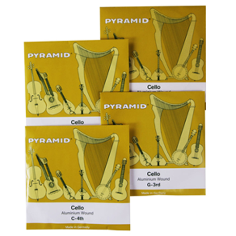 PYRAMID ALU Cellosaiten SATZ 4/4