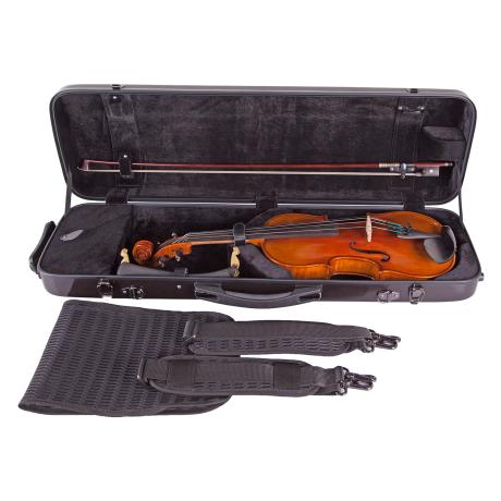 PACATO Classic Fiber Violinkoffer 4/4 | dark anthrazit