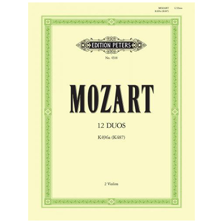 Mozart, W. A.: 12 Duos KV 487 (496a) »Kegelduette« 