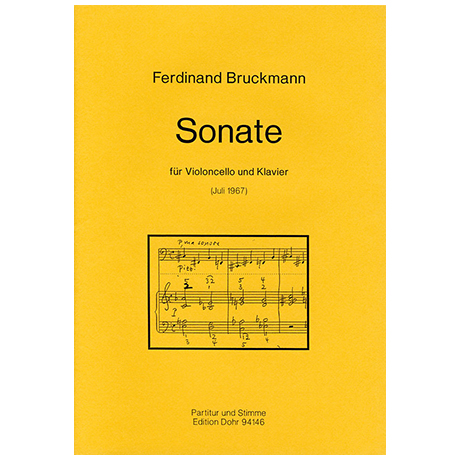 Bruckmann, F.: Violoncellosonate (1967) 