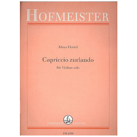 Hertel, K.: Capriccio zurlando 