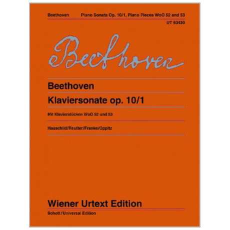 Beethoven, L. v.: Klaviersonate Op. 10/1 c-Moll, Klavierstücke WoO 52, 53 