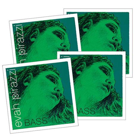 EVAH PIRAZZI Basssaiten SATZ von Pirastro mittel