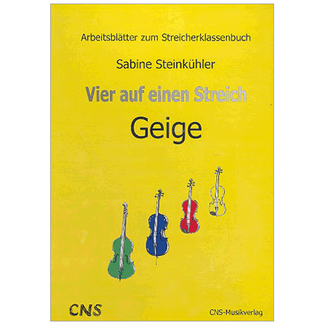 Steinkühler, S.: Vier auf einen Streich — Arbeitsblätter Violine 
