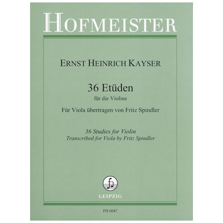Kayser, R.: 36 Etüden 
