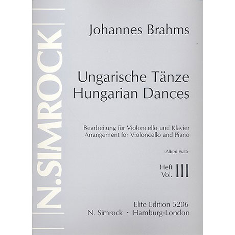 Brahms, J.: Ungarische Tänze Band 3 (Nr.11-16) 
