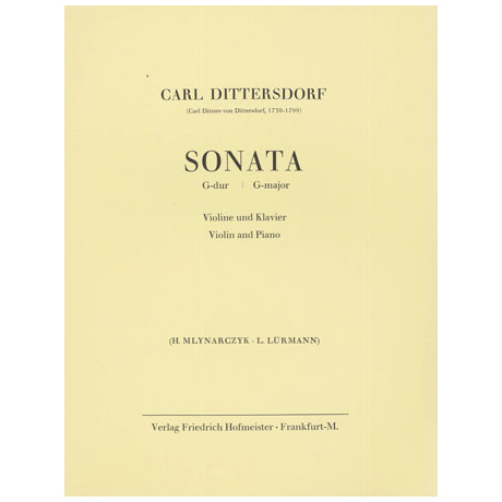 Dittersdorf, C. D. v.: Violinsonate G-Dur 