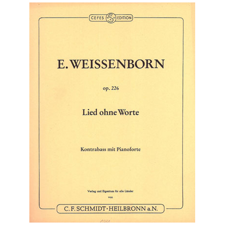 Weissenborn, E.: Lied ohne Worte 