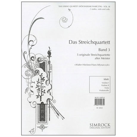 Das Streichquartett Band 3 