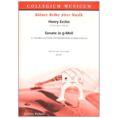 Eccles, H.: Kontrabasssonate g-Moll 