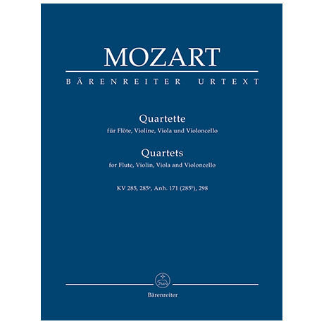 Mozart, W. A.: Quartette für Flöte, Violine, Viola und Violoncello 