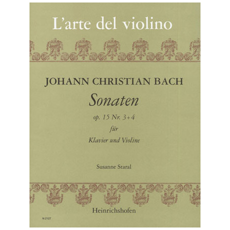 Bach, J. Chr.: Violinsonaten Op. 15/3-4 