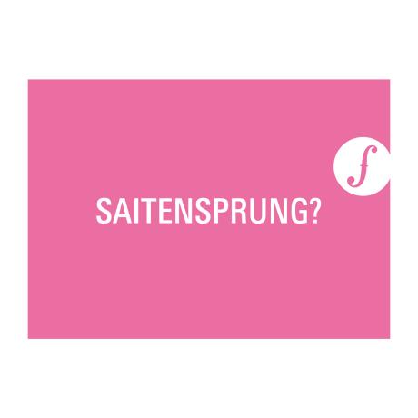 Postkarte SAITENSPRUNG? 