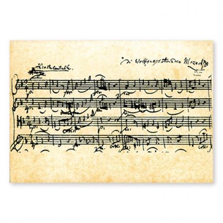 Postkarte Mozart 