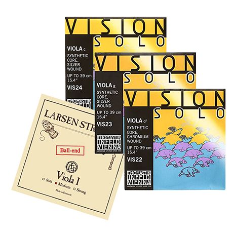 Larsen A + Vision Solo D-G-C von Thomastik-Infeld SATZ 4/4 | mittel