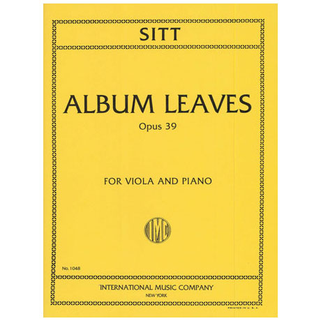 Sitt, H.: Albumblätter Op. 39 