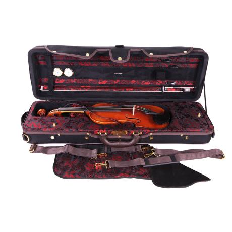 PACATO Dragon Violinkoffer 4/4 | schwarz/rot