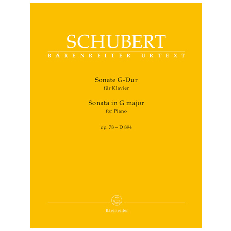 Schubert, F.: Sonate für Klavier D 894 Op. 78 G-Dur 