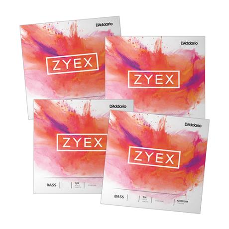 ZYEX Basssaiten SATZ von D'Addario 3/4 | mittel