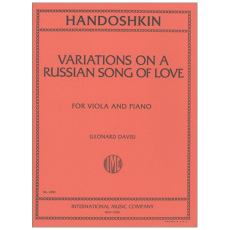 Chandoschkin, I.: Variationen über ein russisches Liebeslied 